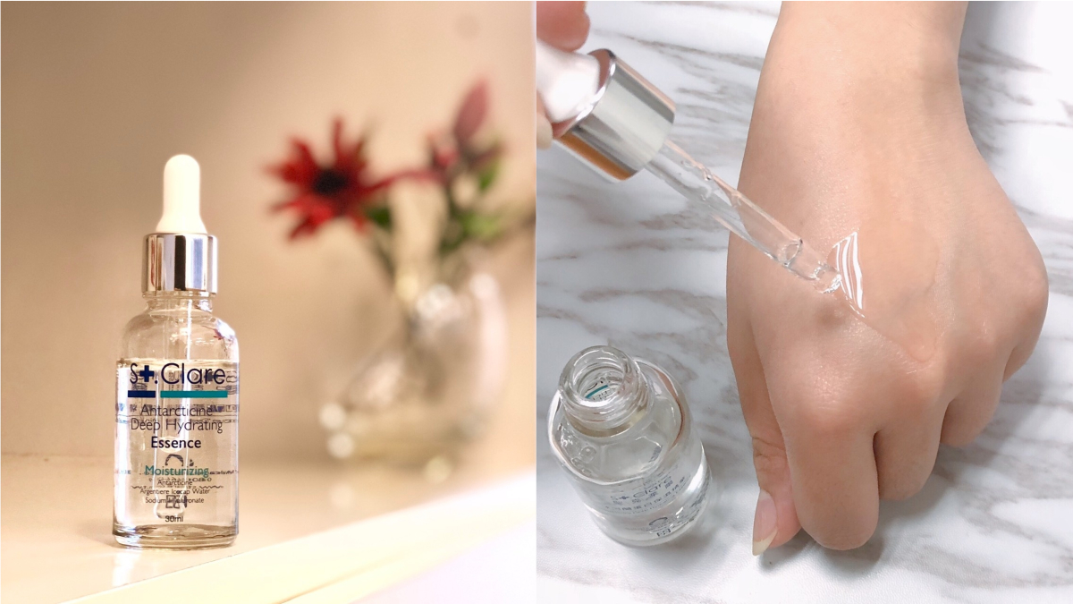 肌膚的高效給水器！聖克萊爾「冰河醣蛋白保濕精華」密集抓水、補水拯救乾荒肌！