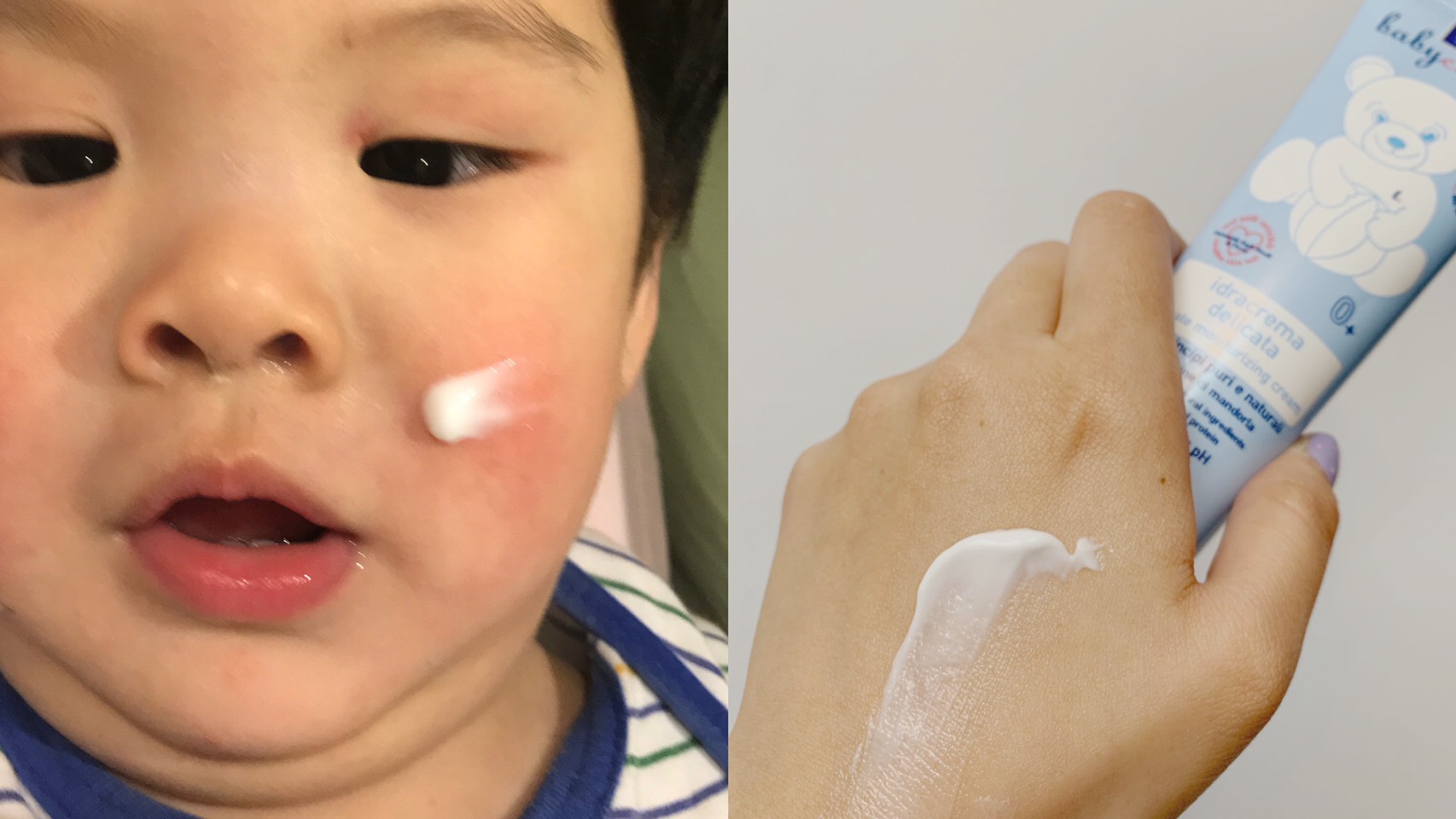 寶寶的急救箱「寶貝可可麗滋潤舒緩護膚霜」，溫柔呵護你的「小蘋果」！