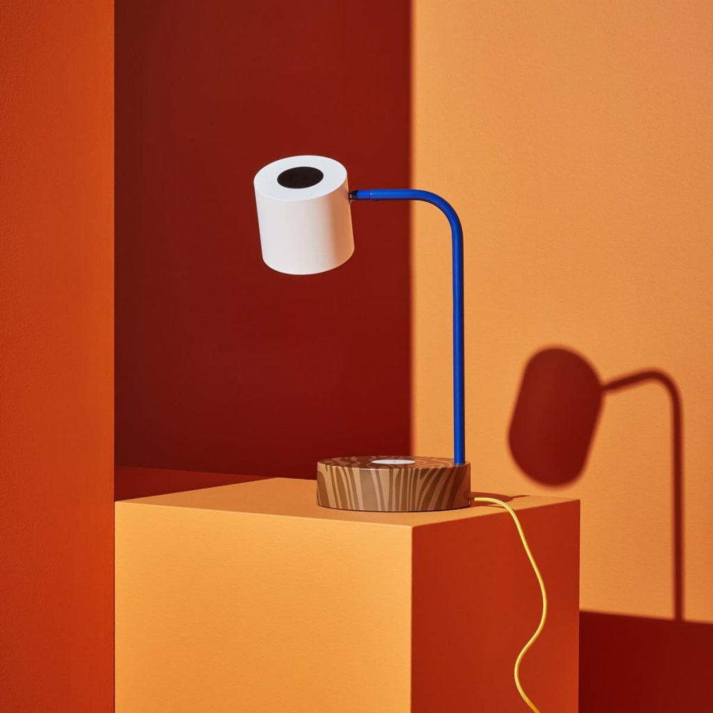 FÖRNYAD LED工作燈附無線充電座,-藍色白色/NT.2,390