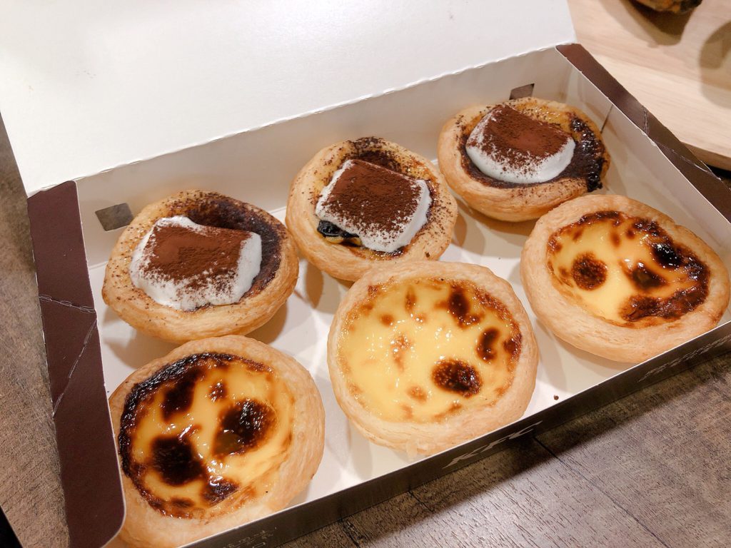 雙色蛋撻禮盒 NT$184/盒、套餐加購 NT$164/盒
