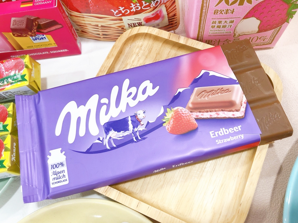 Milka草莓夾心巧克力