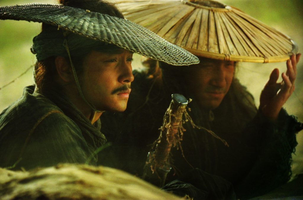 《東邪西毒》歐陽鋒(張國榮 飾)與洪七(張學友 飾)