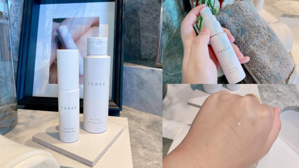 THREE 純淨私密柔浴露 100mL/NT$1,400
THREE 純淨私密噴霧 30mL/NT$1,400