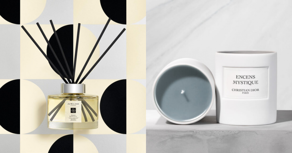Jo Malone London 聖誔限量 松木與桉樹擴香 NT$2,680、DIOR香氛蠟燭 煙燻氣息 NT$2,700
(圖/Jo Malone London、DIOR)