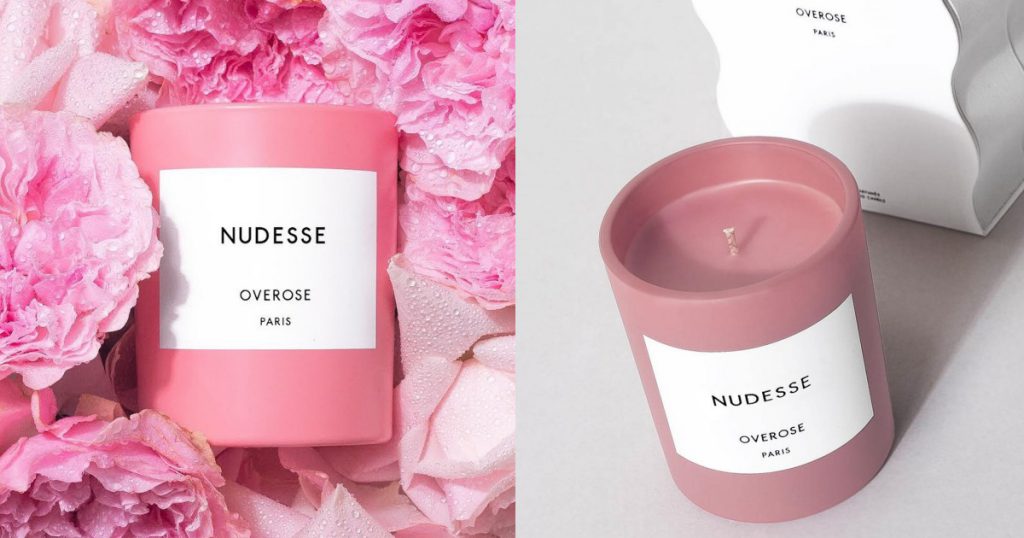 Overose NUDESSE 大馬士革玫瑰蠟燭 240g/$58(美元)
