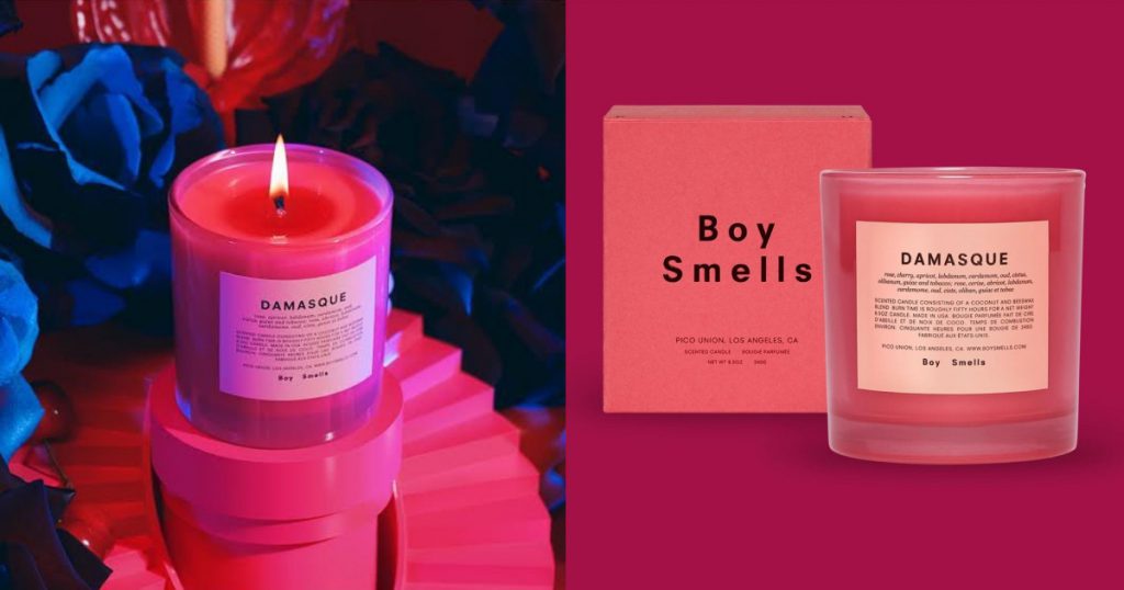 Boy Smells DAMASQUE大馬士革玫瑰彩虹蠟燭 240g/NT$1,410