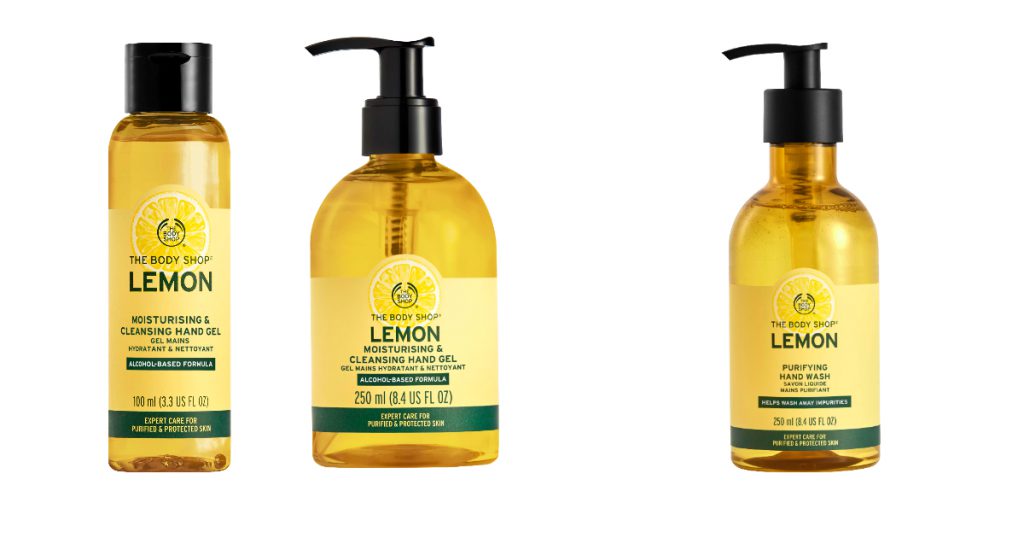 檸檬清新淨化乾洗手 100ml/NT$260、 250ml/NT$520 、
檸檬清新淨化洗手乳 250ml/NT$420