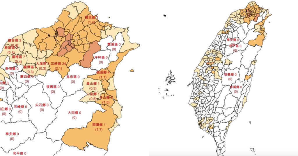 台灣工程師再度出手 Covid 19 本土病例地圖 上線 一查立刻知道全台各鄉鎮市區累積確診數 Fashionguide 華人時尚專業評鑑