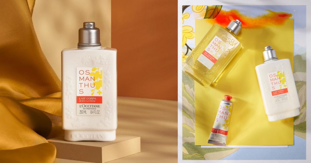 桂花沐浴膠 250ml/NT$880、桂花美體乳 250ml/NT$1,280