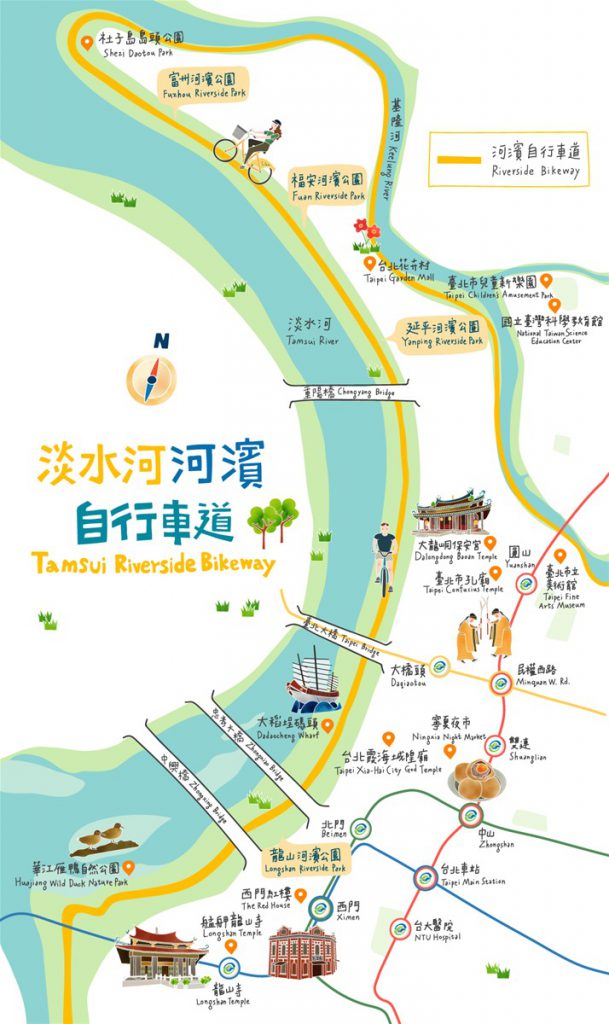 淡水河河濱自行車道