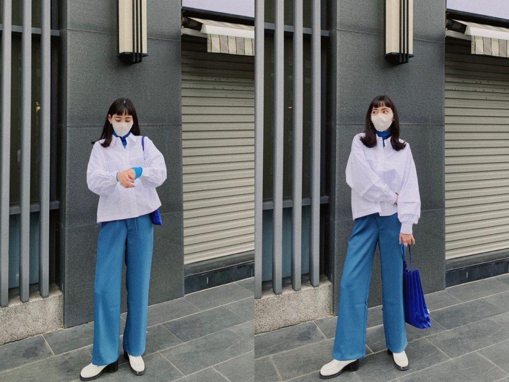 Becky同色系層次穿搭