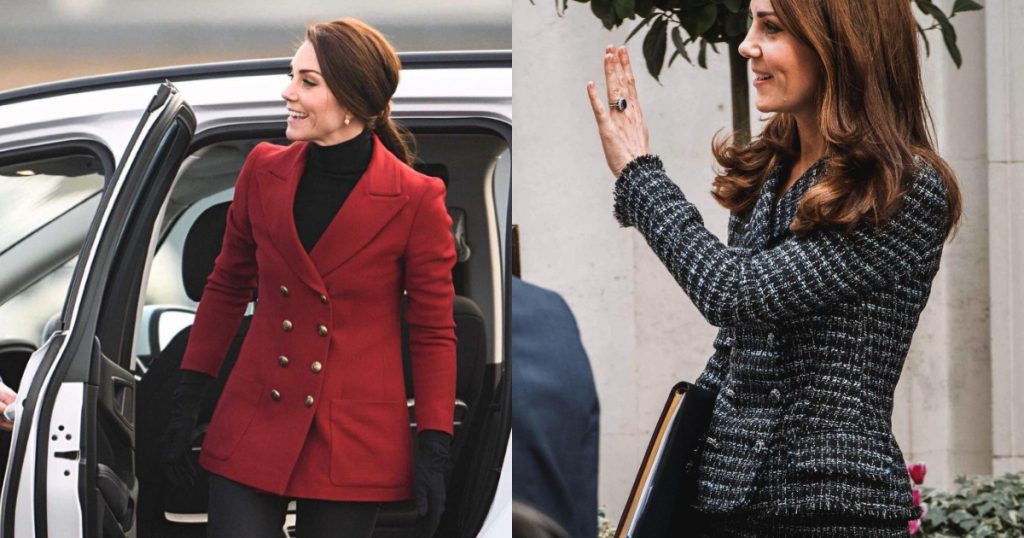 凱特王妃穿搭5：小香風毛呢外套