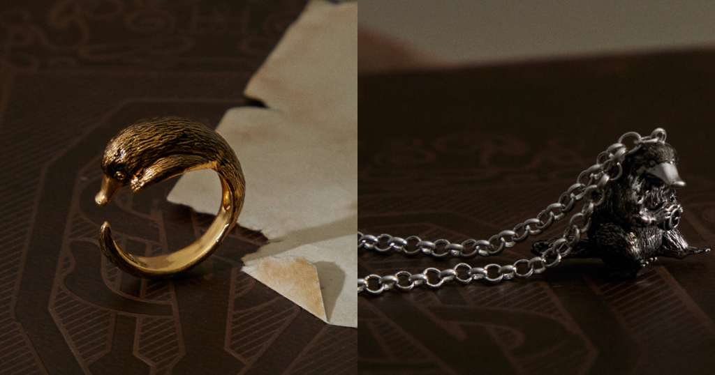 玻璃獸造型戒指和項鍊，BONNY&READ 推出全台限量各200組。