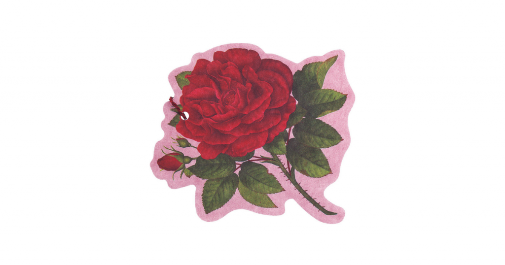 緋紅玫瑰芳香花卡 (多用途)