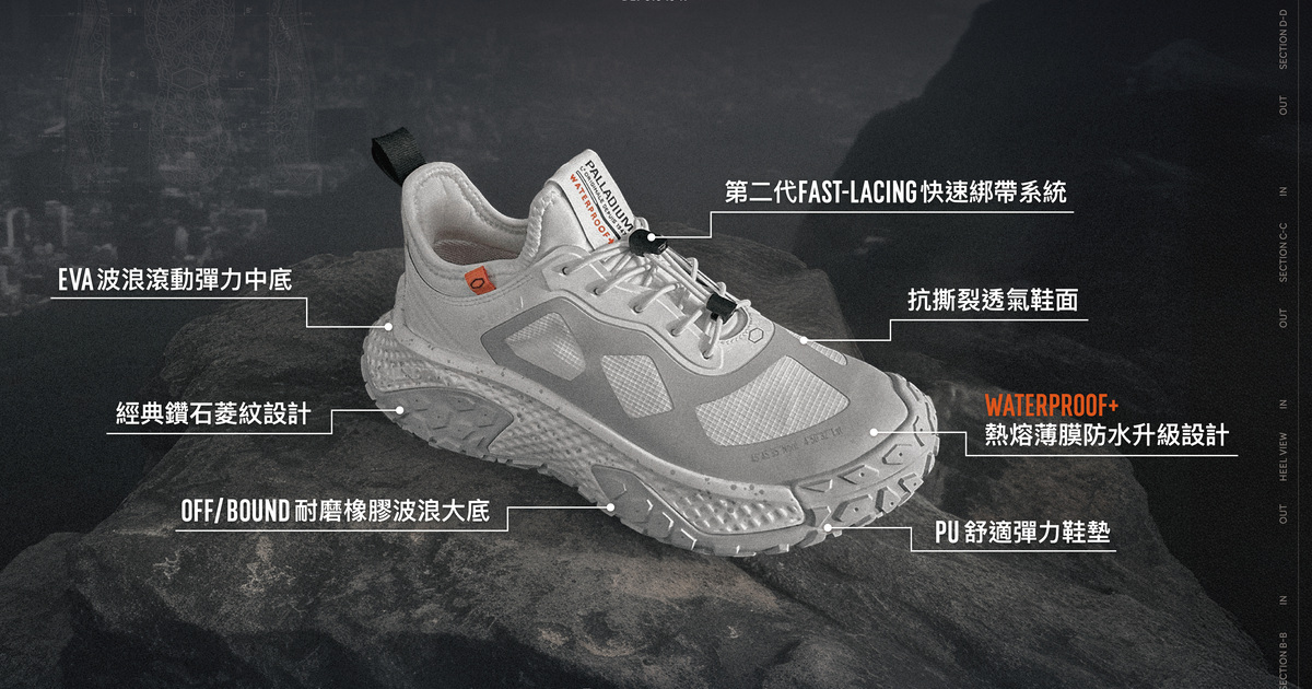 PALLADIUMOFF/BOUND WP+ 快速綁帶