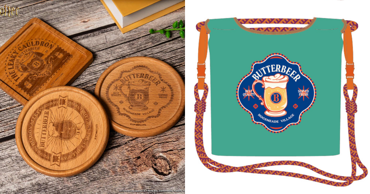 哈利波特快閃店木杯墊飲料提袋