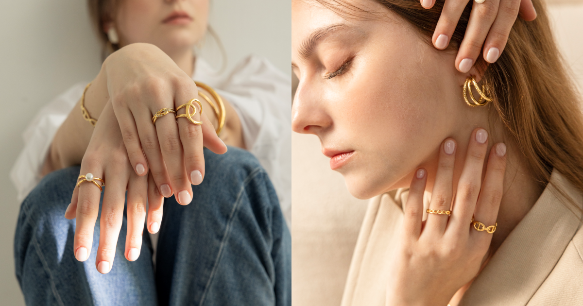 miramira戒指、耳環、手環