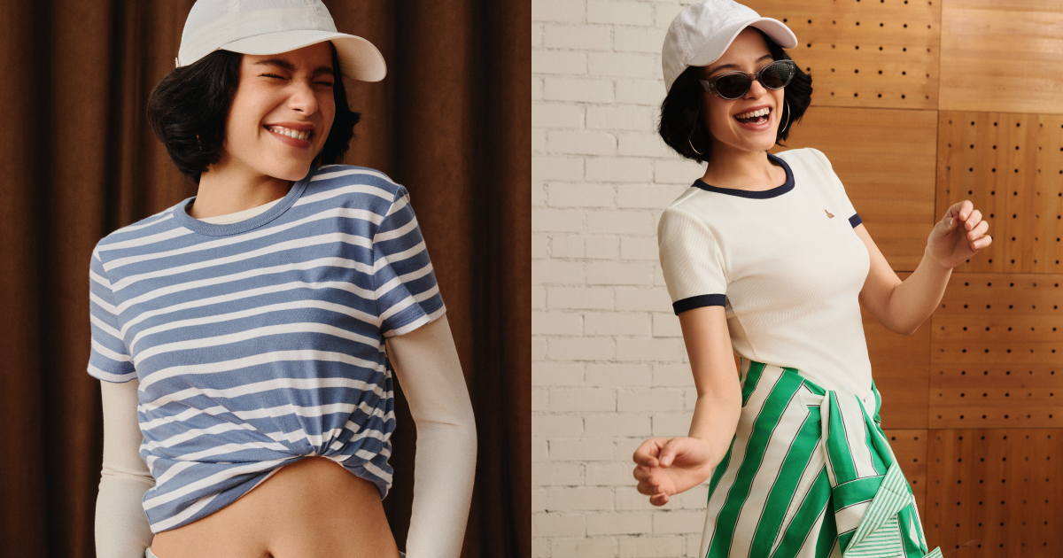 小熊刺繡圓領短袖T恤-白色