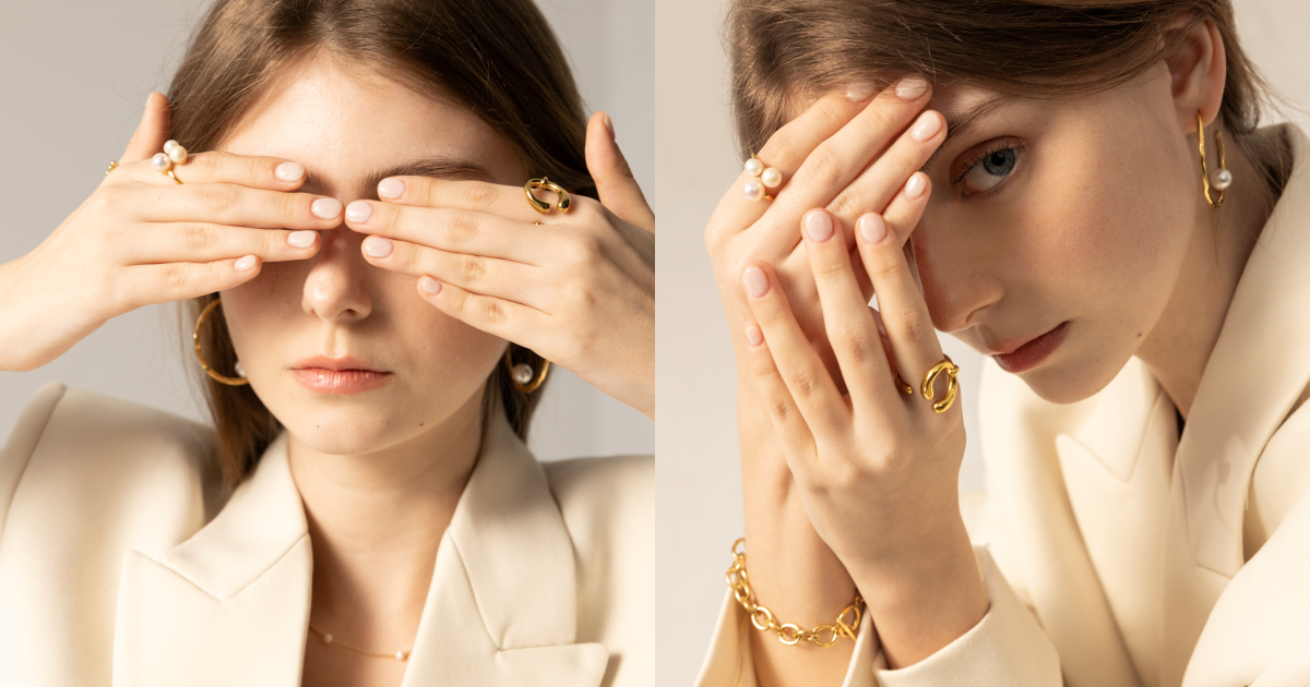 miramira戒指、珍珠耳環、手鍊