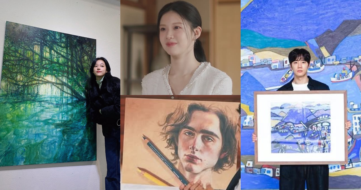 不只會演戲!這5位韓星繪畫實力超驚人,高允貞、李濬榮、盧允瑞都是超強畫家!