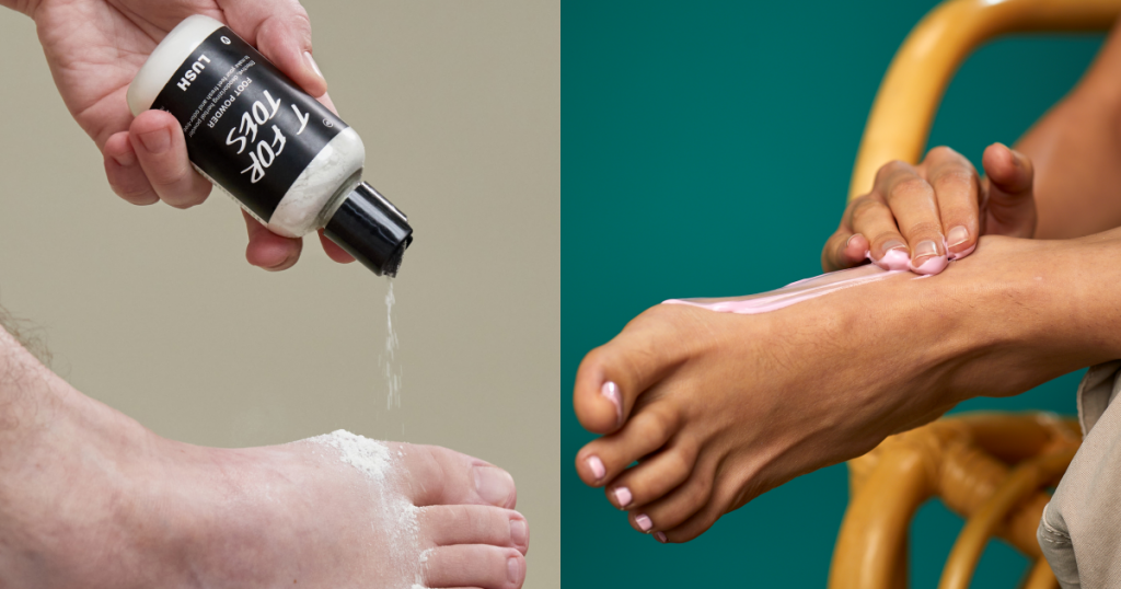 LUSH 足福爽足粉、LUSH 火山泥腳膜