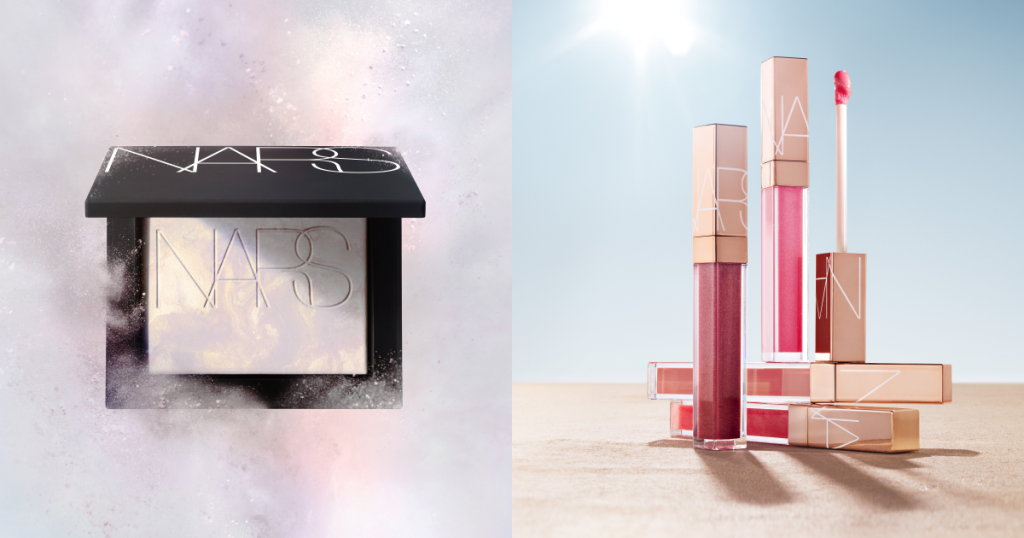 NARS裸光幻彩蜜粉餅 AURORA+激情過後嫩唇露