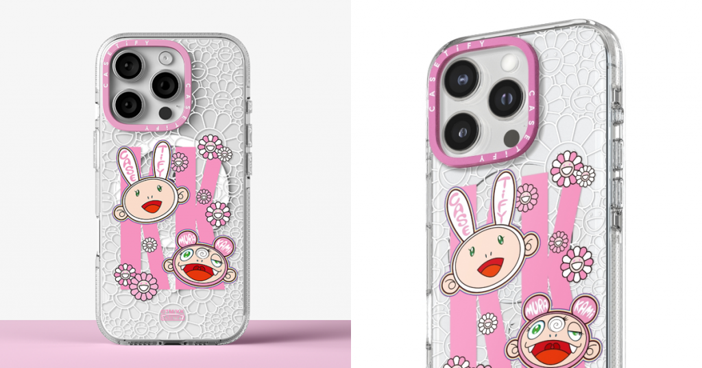 KAIKAI AND KIKI 粉色鏡頭框手機殼