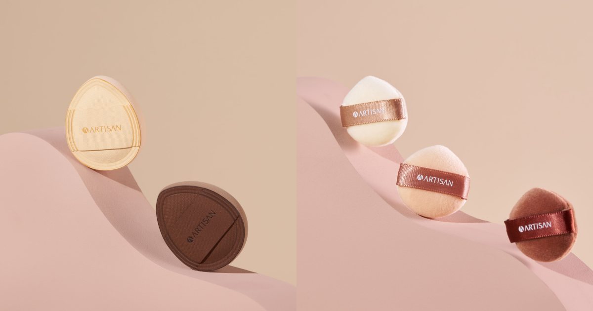 ARTISAN 厚片舒芙蕾手指粉撲、定妝植絨手指蜜粉撲