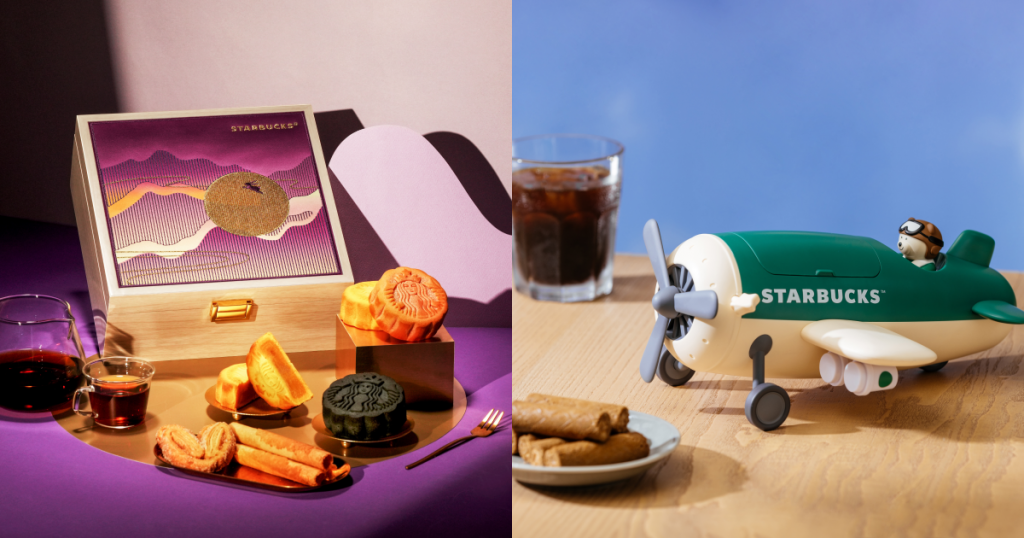 星巴克 月光寶盒&復古飛機咖啡捲心酥禮盒