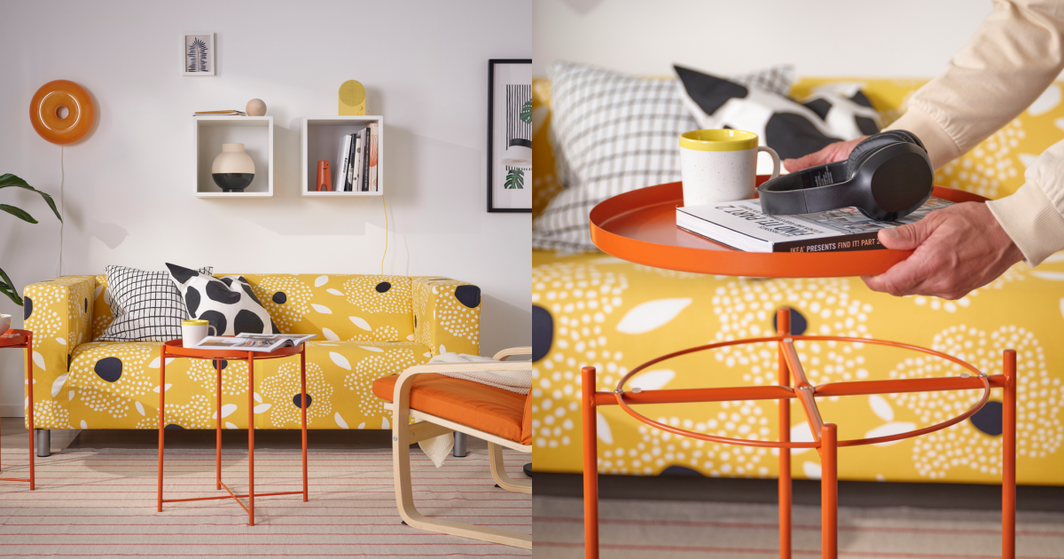 GLADOM托盤桌（亮橙色）