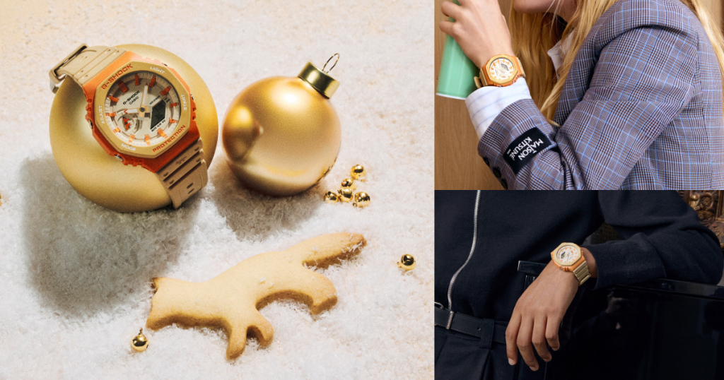 MAISON KITSUNÉ × G-SHOCK 金色時分 GA2100 聯名手錶
